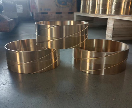 ZXB600 Oil Grooved bronze Copper alloy Bearing Double helix bushing