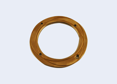 Oil Free Self Lubricating Sliding Washer Custom Size With Yellow Color