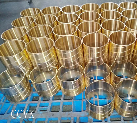 Solid Self Lubricating Bronze Bearings Bushing Thin Wall Big Diameter OD